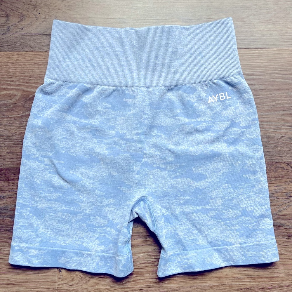 AYBL Camo Seamless Shorts (Blue) - Great used condition (Small)